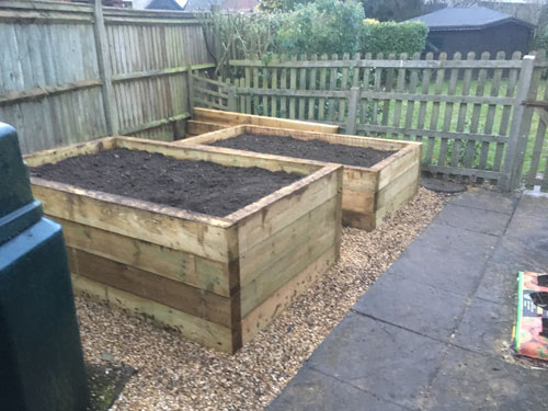 Veg Patch Planters Cheriton Hampshire Landscaping Alresford Four Marks