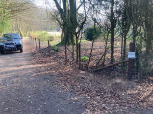 Stock Wire Fence Brockwood Park Bramdean Hampshire - Fencing Alresford Hinton Ampner Four Marks West Meon Bramdean Ropley Winchester